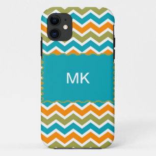 Peacock Vibrant Tribal Zigzag iPhone 11 Case