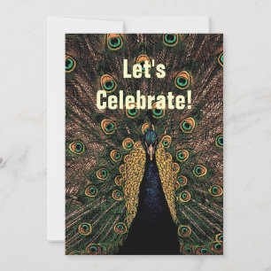 Peacock - Wedding Anniversary Invitation