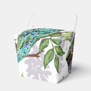 Peacock Wedding Favour Box