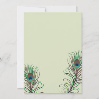 Peacock Wedding Invitation