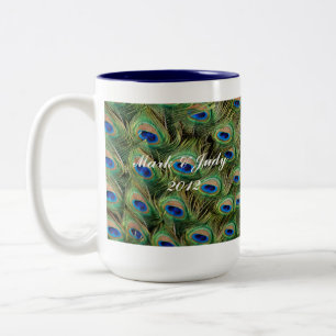 Peacock Wedding Mug