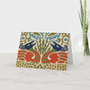 Peacock, William Morris Card