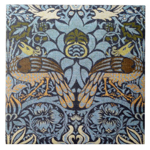 Peacock, William Morris Ceramic Tile