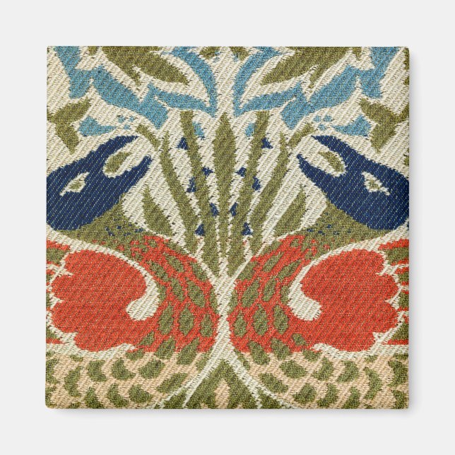 Peacock, William Morris Magnet (Front)