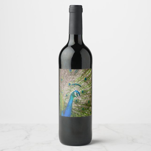 Peacock Wine Label (Front)
