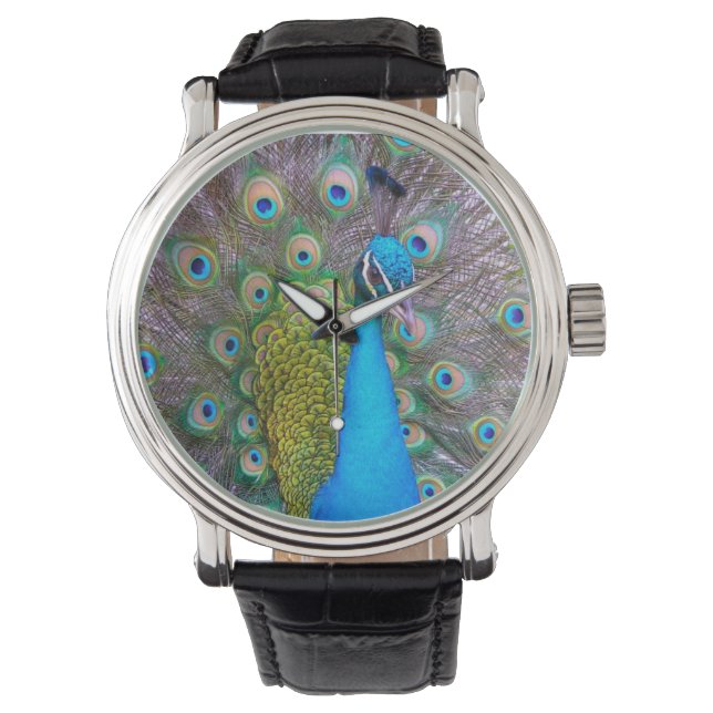 Peacock Wrist Watch (Front)