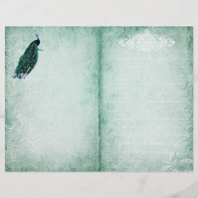 Peacock Writing Paper (Front)