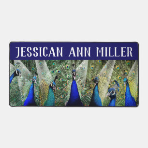 Peacocks  desk mat