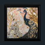 Peacocks Gold Glitter Love Blush Rose  Gift Box<br><div class="desc">Peacocks Gold Glitter Love Blush Rose</div>