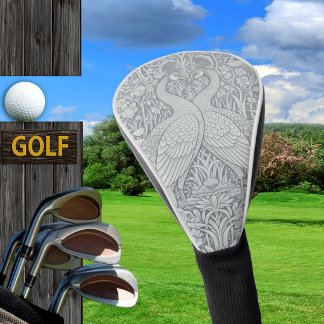 Peacocks Golf, Winter Romance, Floral Morris Art Golf Head Cover