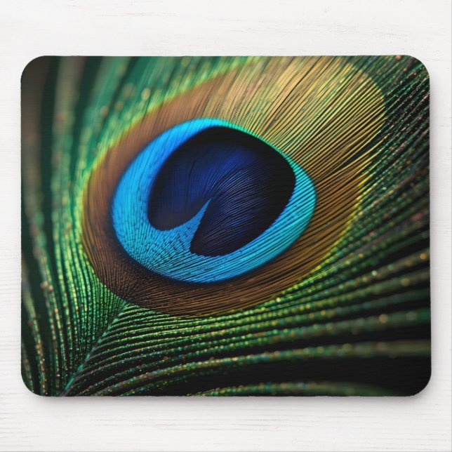 Peacock's Jewel Mouse Pad (Front)