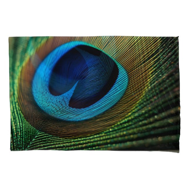 Peacock's Jewel Pillowcase (Front-Left)