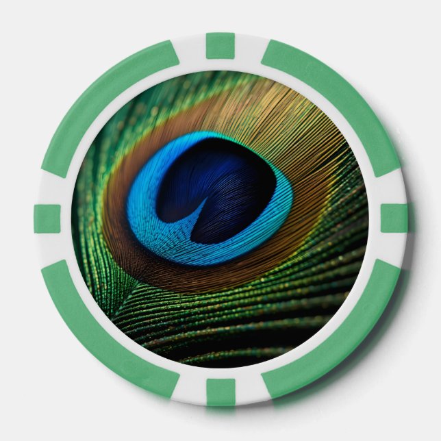 Peacock's Jewel Poker Chips (Front)