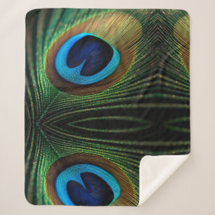 Peacock's Jewel Sherpa Blanket