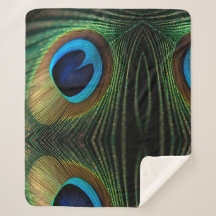 Peacock's Jewel Sherpa Blanket