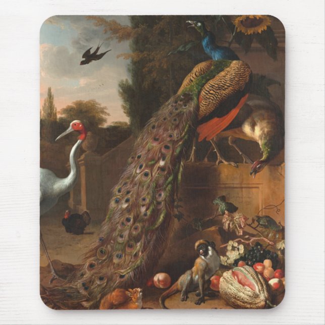 Peacocks Mouse Pad (Front)