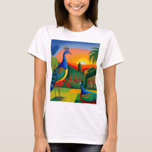 Peacocks on the lawn T-Shirt