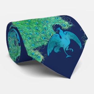 Peacocks Peacock Feather Art "Peacock lover" Tie