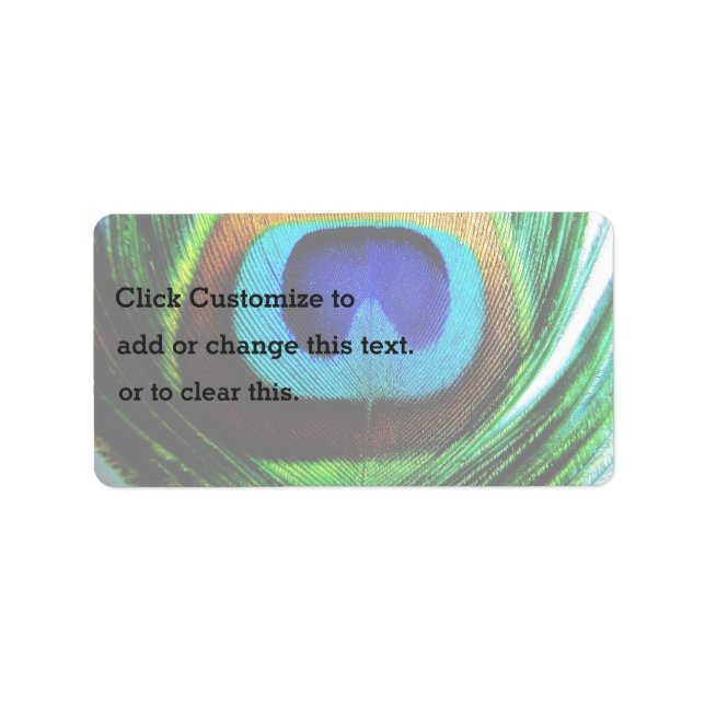 Peacock'S Pride Label (Front)