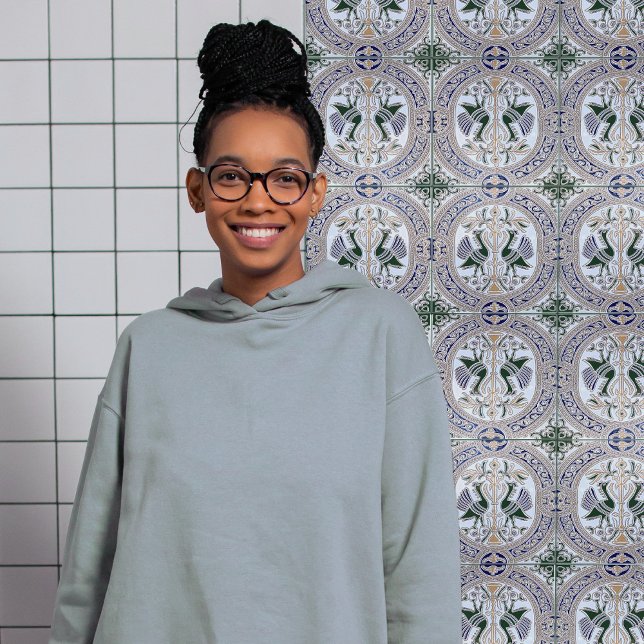 Peacocks Symbolism Belle Epoque Art Deco Ceramic Tile (Creator Uploaded)