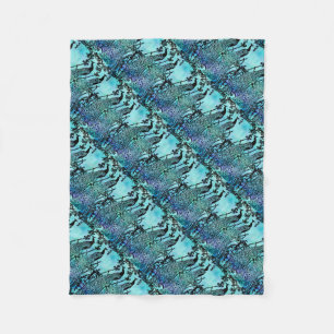 Peacockswatercolor Fleece Blanket