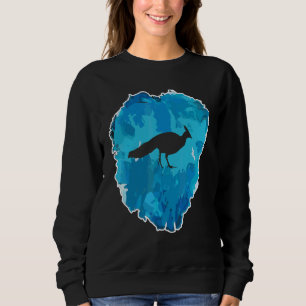 Peafowl In An Ice Block For Eternity Sweatshirt