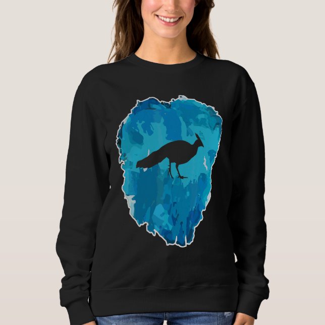 Peafowl In An Ice Block For Eternity Sweatshirt (Front)