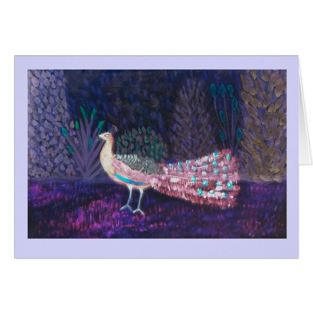 Peafowl Painting Beautiful Garden Peacock (Front Horizontal)