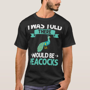 Peafowl Peacock Bird Feathers Blue Animal Garden T-Shirt