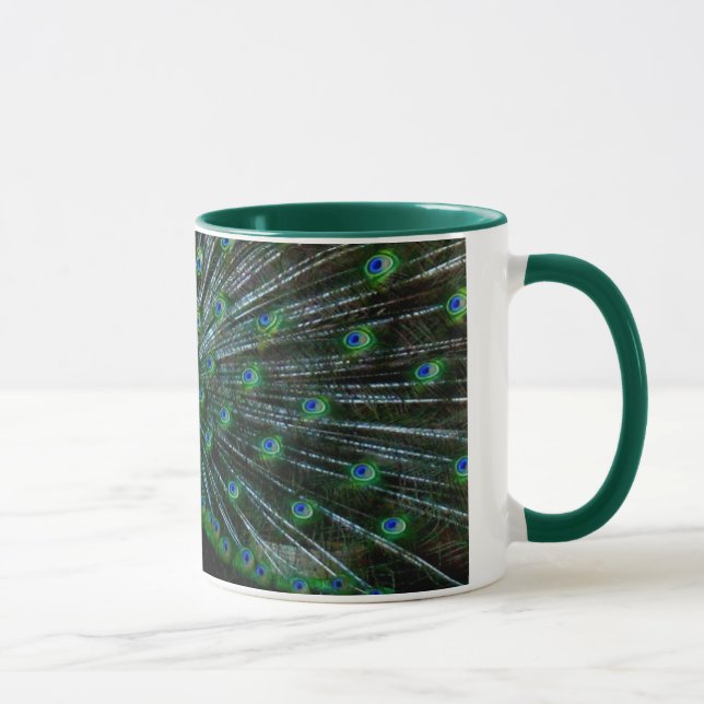 "Peafowl Plumage" Mug (Right)