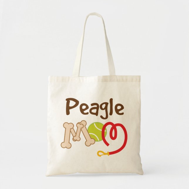 Peagle Dog Breed Mum Gift Tote Bag (Front)