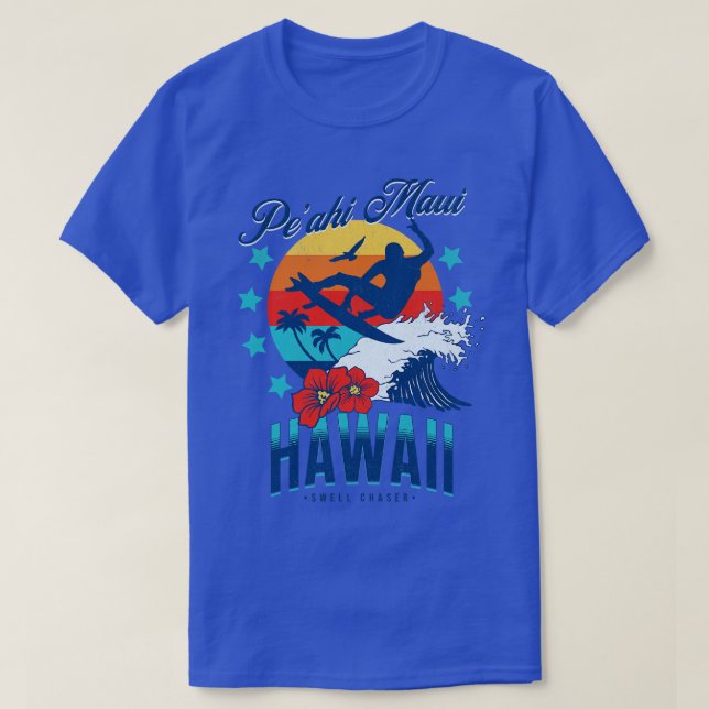 Peahi Jaws Maui Hawaii Big Wave Surfing Surf Waves T-Shirt (Design Front)