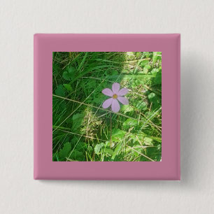 Peak-a-boo Pink 15 Cm Square Badge