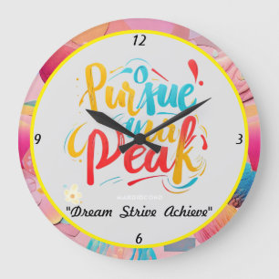 “Peak Ambitions” Large Clock