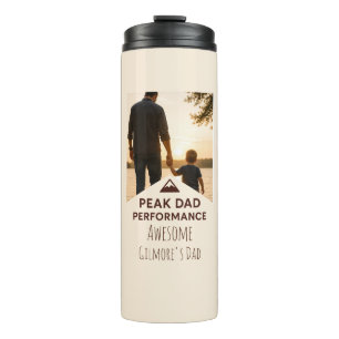 Peak Dad Performance Shirt Funny Father's Day Gift Thermal Tumbler