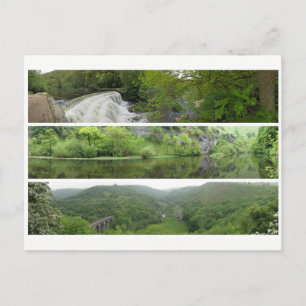 Peak District landscape panoramas Postcard