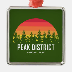 Peak District National Park Metal Ornament