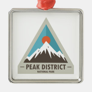 Peak District National Park Metal Ornament