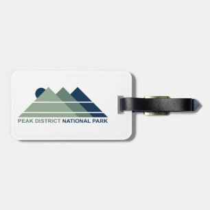 Peak District National Park Mountain Sun Luggage Tag