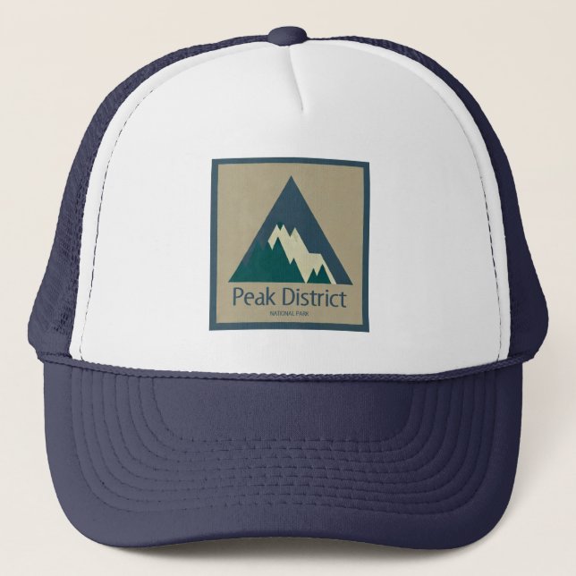 Peak District National Park Rustic Trucker Hat (Front)