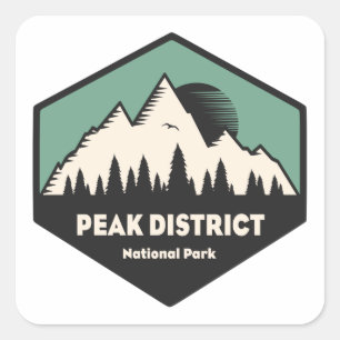 Peak District National Park Square Sticker