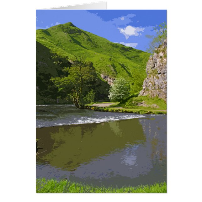 Peak District retro poster-style card (Front)