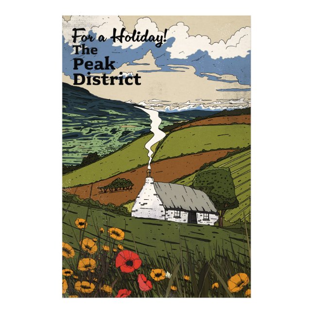 Peak District Travel Poster (Front)