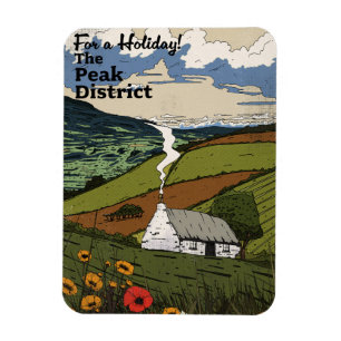 Peak District Travel Poster Magnet