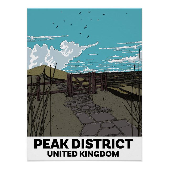 Peak District United Kingdom Poster (Front)