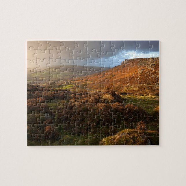 Peak District view over Curbar Edge Jigsaw Puzzle (Horizontal)