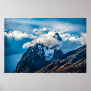 Peak Majesty: Ushuaia Landscape Scene Poster