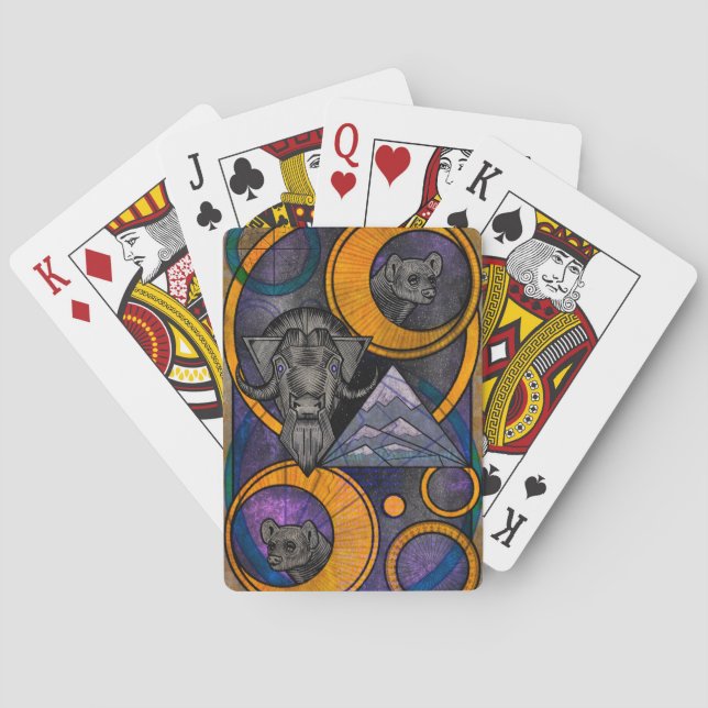 Peak Moonstrimle Playing Cards (Back)
