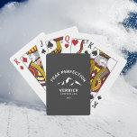 Peak Perfection Winter Ski Snowboard Resort Crest  Playing Cards<br><div class="desc">Peak Perfection,  black,  mountain ski / snowboard resort crest playing cards. Personalise with the year of your ski /snowboard trip,  resort name and location. The perfect favour for a group trip or memento for a past trip. Designed to match our Peak Perfection Winter Sport Resort Crest Collection.</div>