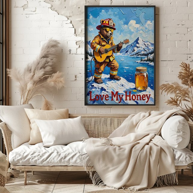 Peak Serenade: Bear's Alpine Hymn Poster (Creator Uploaded)